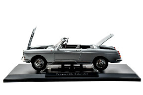 1/18 404 cabriolet argent 1967 - norev