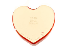 Ceramic red heart dish