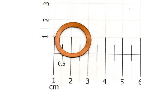 Cap gasket diameter 16x22