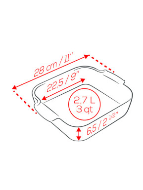 Plat carre 28 cm ecru