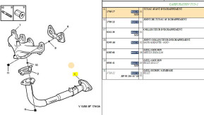 Front exhaust pipe