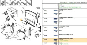 Left front interior window seal