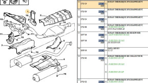 Exhaust heat screen