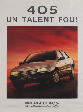 Affiche 405 sri un talent fou 1987