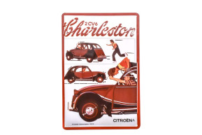 Relief metal plate 2cv charleston