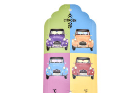 Metal thermometer citroen 2cv 4 colors