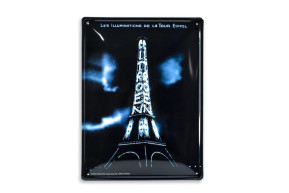 Metal plate citroen eiffel tower 40x30cm