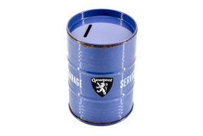 Money box oil barrel peugeot garage