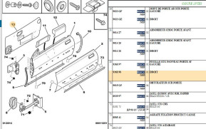 Sealing sheet for front door panel