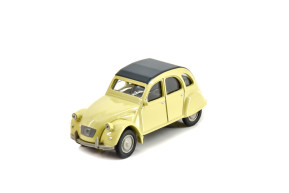 1/64 citroen 2cv jaune cedrat