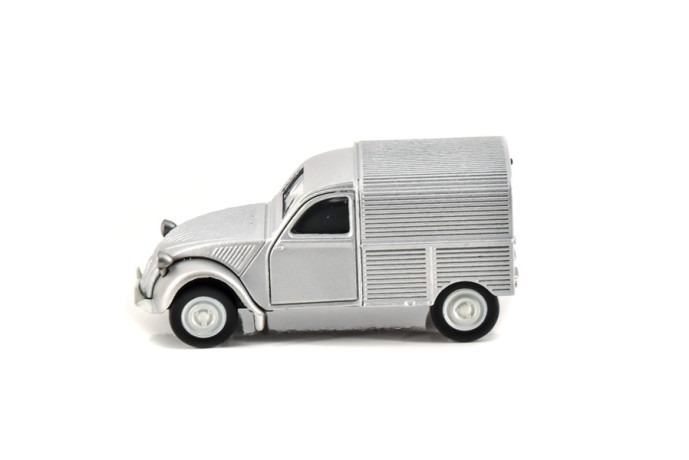 1/64 2cv fourgonnette gris...