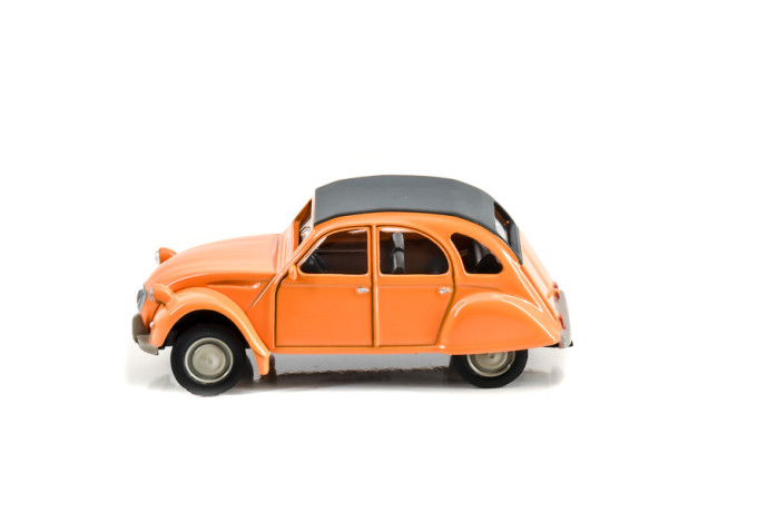 1/64 citroËn 2cv mandarine...