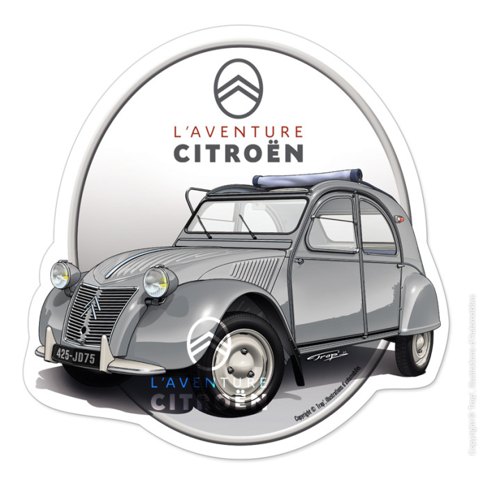 Autocollant 2cv azlp 1959...