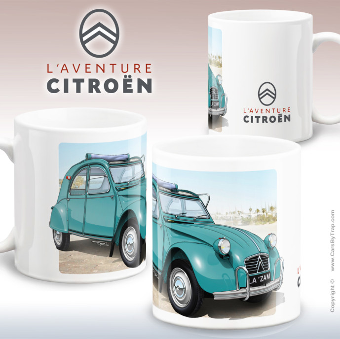 Mug 2cv azam 1964 vert agave