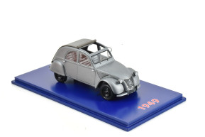 1/43 2cv 1949 grise toit ouvert -milezim