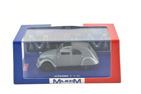 1/43 2cv 1949 grise toit ouvert -milezim