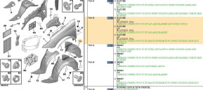 Wheel arch mudguard arg