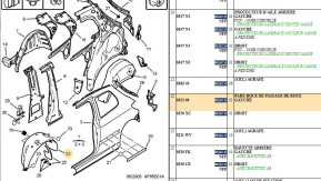 Wheel arch mudguard arg