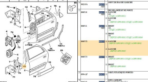 Left rear door adhesive decor